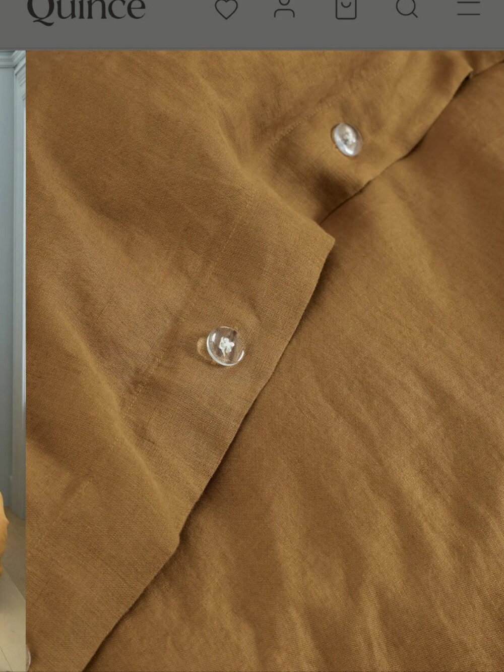 Quince European Linen Sheet Set Queen - Picture 6 of 6